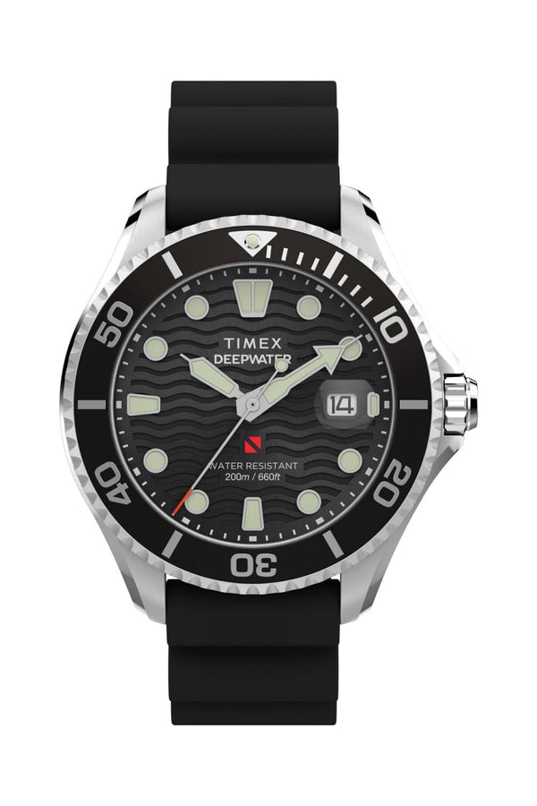 Timex Deepwater Meridian 200 44mm Synthetic Rubber Strap Watch TW2W81600