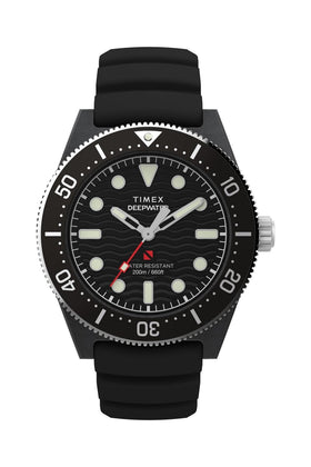 Timex Deepwater Reef 200 44mm Synthetic Rubber Strap Watch TW2Y02200