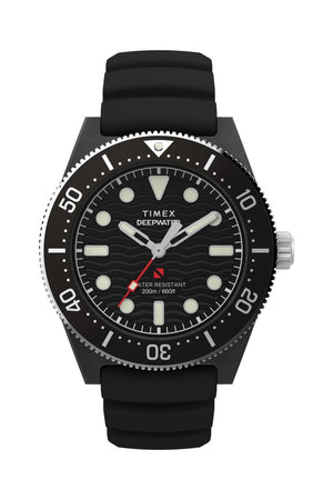 Timex Deepwater Reef 200 44mm Synthetic Rubber Strap Watch TW2Y02200