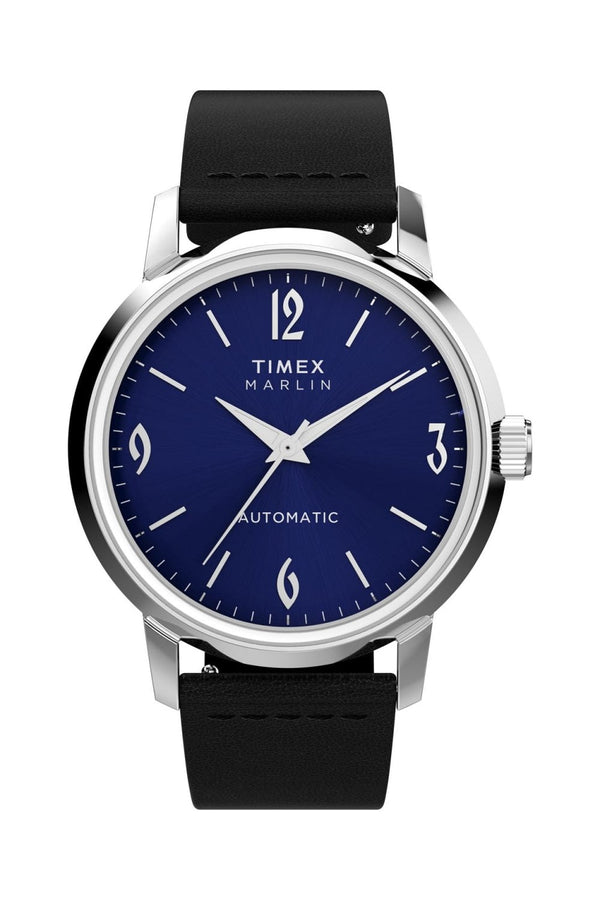 Timex Marlin Automatic 40mm Leather Strap Watch TW2W93100