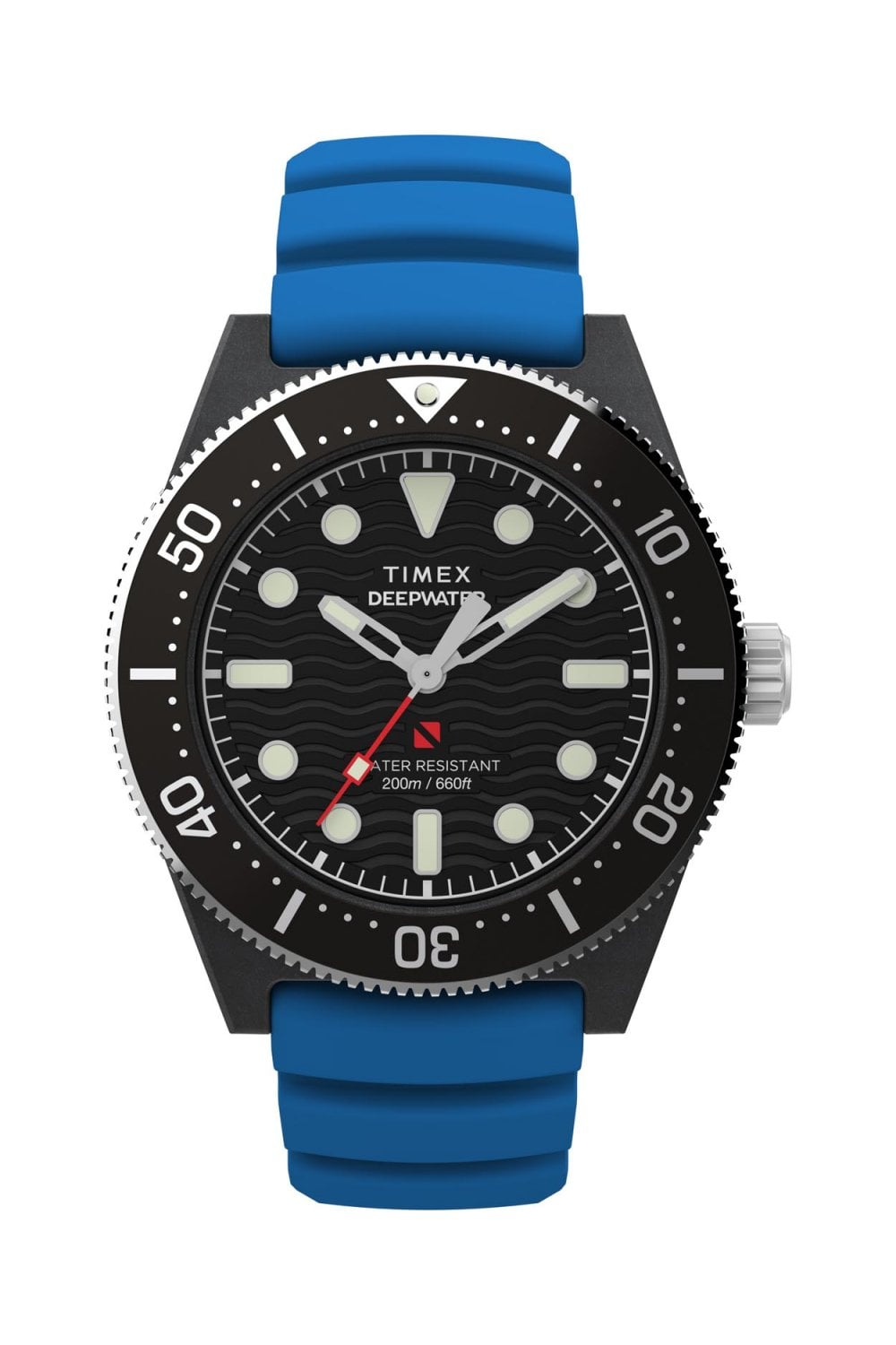 Timex Deepwater Reef 200 44mm Synthetic Rubber Strap Watch TW2Y02500