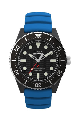 Timex Deepwater Reef 200 44mm Synthetic Rubber Strap Watch TW2Y02500