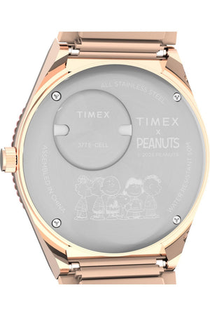 Timex Q x Peanuts In Bloom 36mm 5ATM Watch TW2W83800