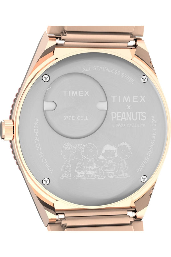Timex Q x Peanuts In Bloom 36mm 5ATM Watch TW2W83800