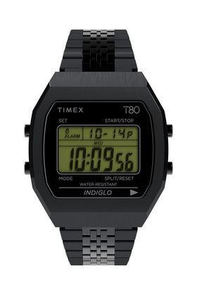 Timex T80 Steel Bracelet Strap 36mm 3ATM Watch TW2W91600