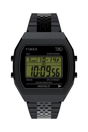 Timex T80 Steel Bracelet Strap 36mm 3ATM Watch TW2W91600