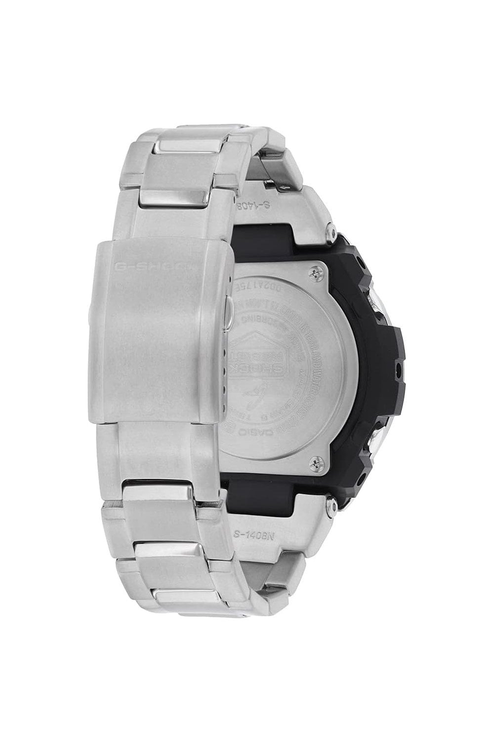 Casio G-Shock Black Dial Stainless Steel 53mm Watch GST-B100D-1AER