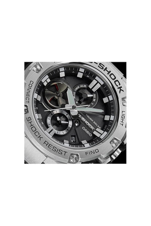 Casio G-Shock Black Dial Stainless Steel 53mm Watch GST-B100D-1AER