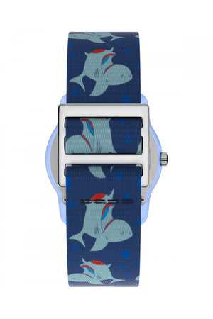 Timex 29mm Blue Shark Elastic Kids Watch TW7C13500