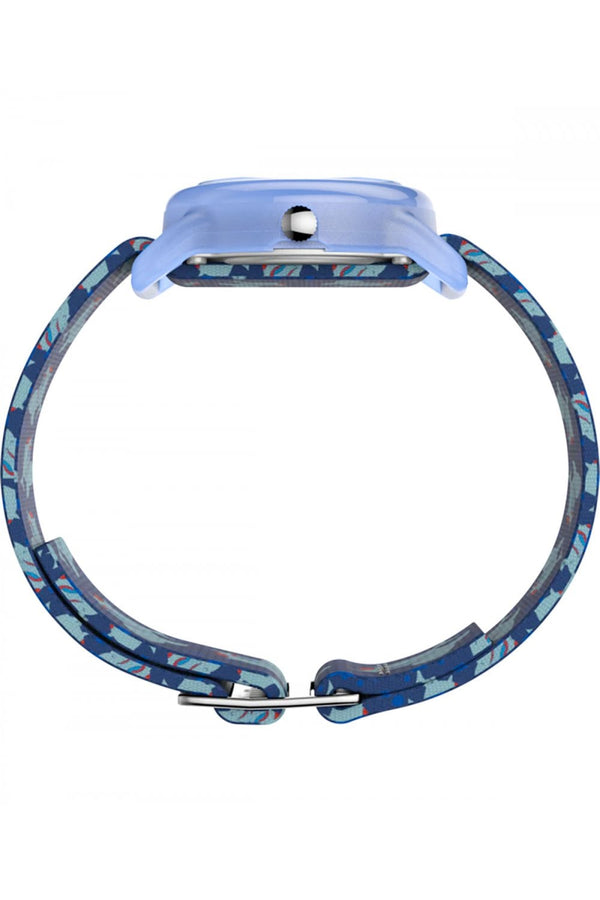 Timex 29mm Blue Shark Elastic Kids Watch TW7C13500