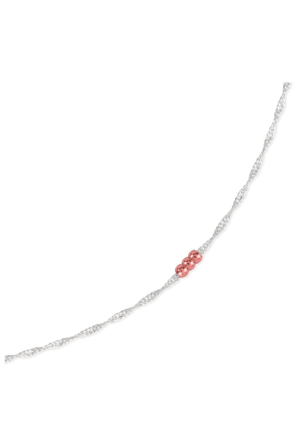 Radley Ladies 18ct Rose Gold Plated Beaded Lariot Jumping Dog Necklace RYJ2393S
