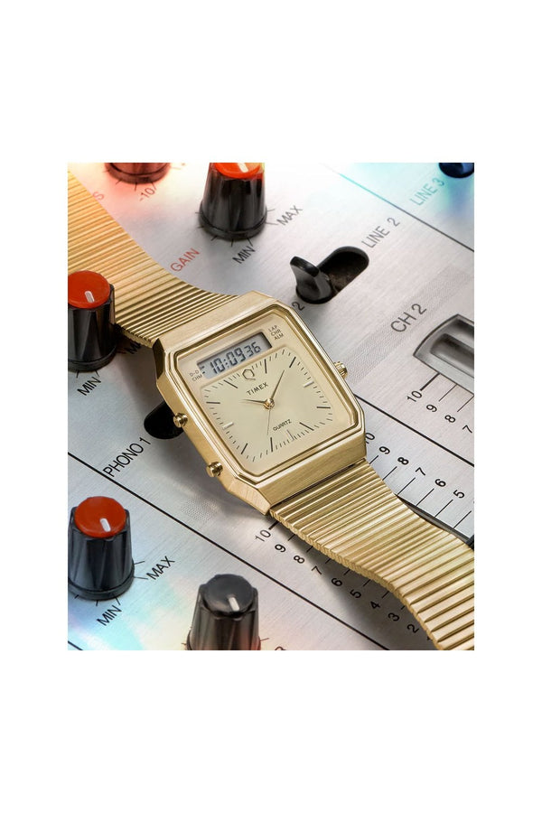 Timex Gents Q Fusion Reissue 32mm 3ATM Watch TW2Y06000
