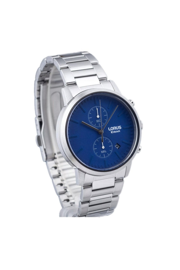 Lorus Gents Blue 42mm Stainless Steel Chronograph Watch RW413AX9