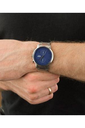 Lorus Gents Blue 42mm Stainless Steel Chronograph Watch RW413AX9