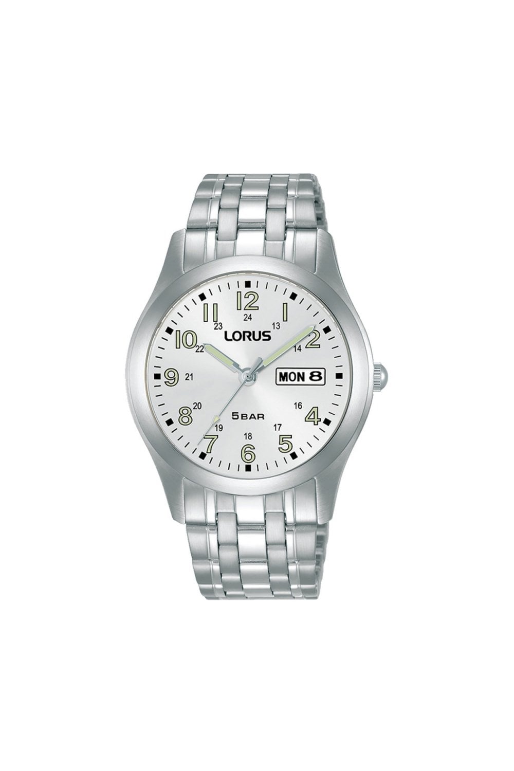 Lorus Gents Stainless Steel Bracelet 38mm 5ATM Watch RXN75DX5