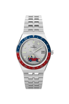 Timex Q x Peanuts 38mm Stainless Steel Bracelet Watch TW2W83300