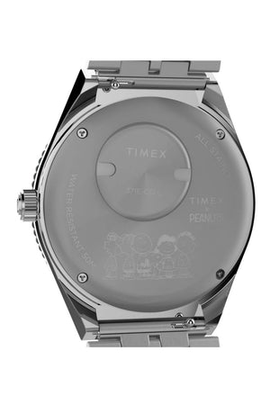 Timex Q x Peanuts 38mm Stainless Steel Bracelet Watch TW2W83300