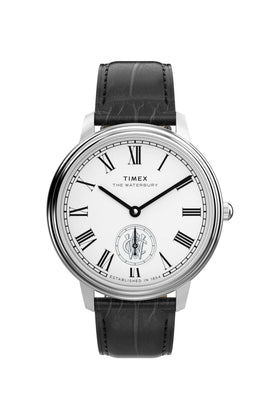 Timex Metropolitan Sub-Second 39mm Leather Strap Watch TW2Y23100