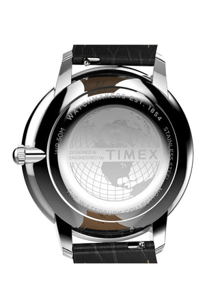Timex Metropolitan Sub-Second 39mm Leather Strap Watch TW2Y23100