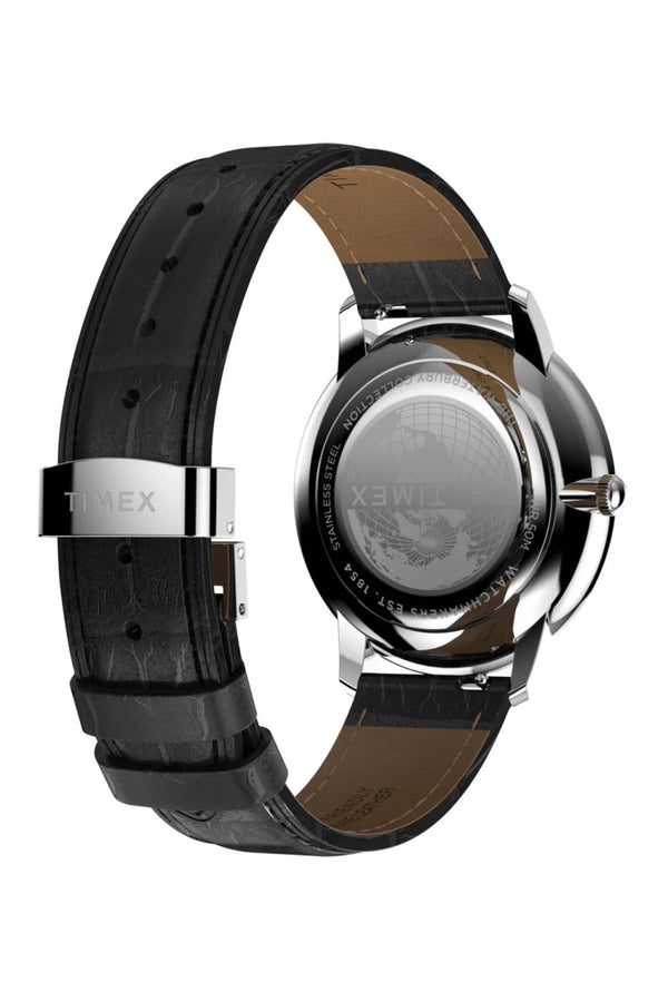 Timex Metropolitan Sub-Second 39mm Leather Strap Watch TW2Y23100
