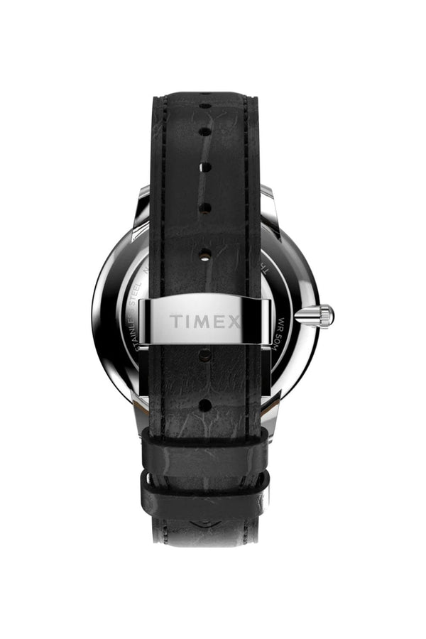 Timex Metropolitan Sub-Second 39mm Leather Strap Watch TW2Y23100