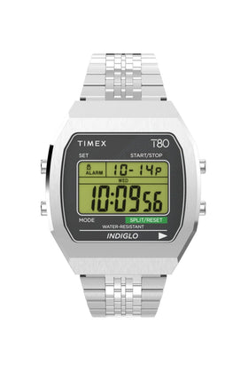 Timex T80 Steel 36mm Stainless Steel Bracelet Watch TW2V74200