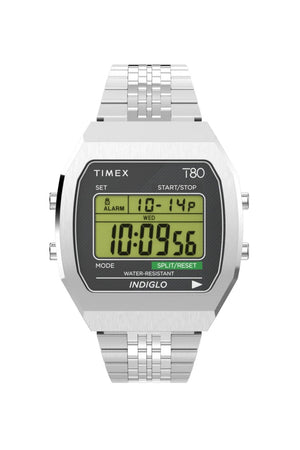 Timex T80 Steel 36mm Stainless Steel Bracelet Watch TW2V74200