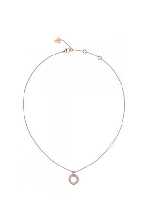 Guess Ladies Circle Lights Necklace UBN03159RG