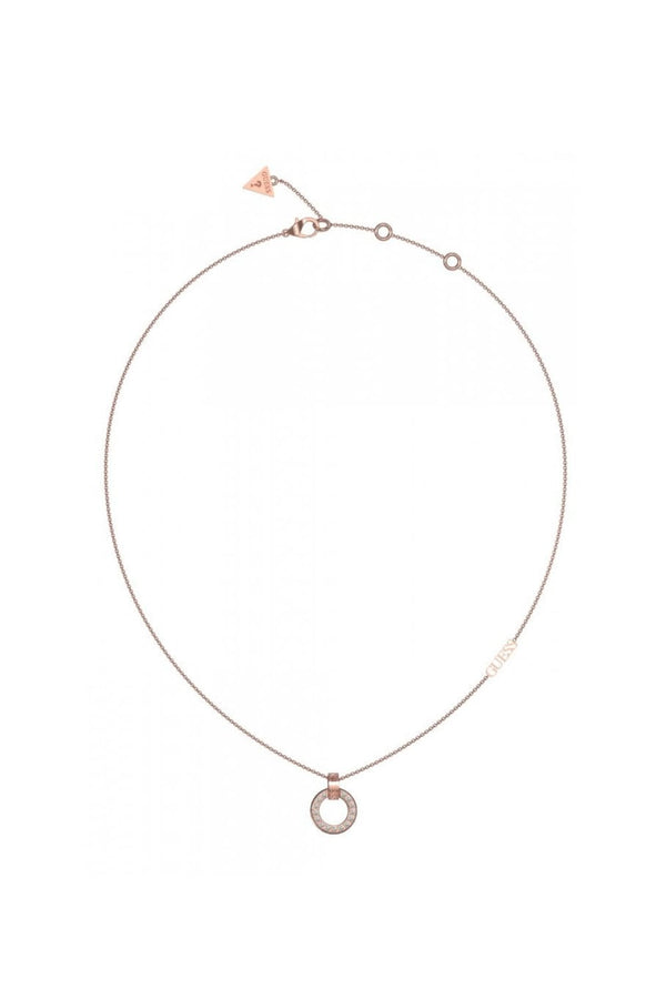 Guess Ladies Circle Lights Necklace UBN03159RG