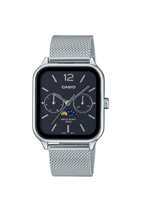 Casio Timeless Collection Moonphase 34mm 5ATM Watch MTP-M305M-1AVER