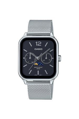 Casio Timeless Collection Moonphase 34mm 5ATM Watch MTP-M305M-1AVER