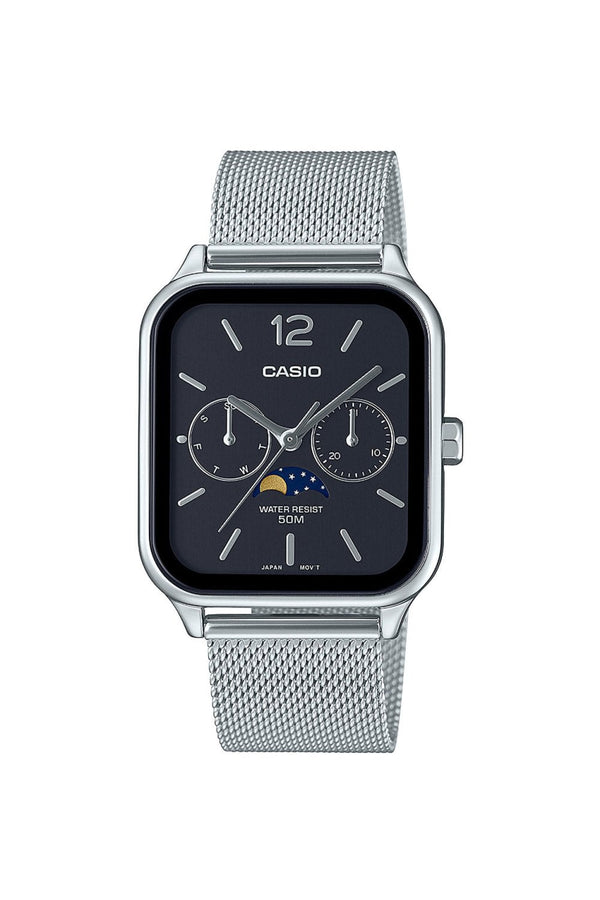 Casio Timeless Collection Moonphase 34mm 5ATM Watch MTP-M305M-1AVER