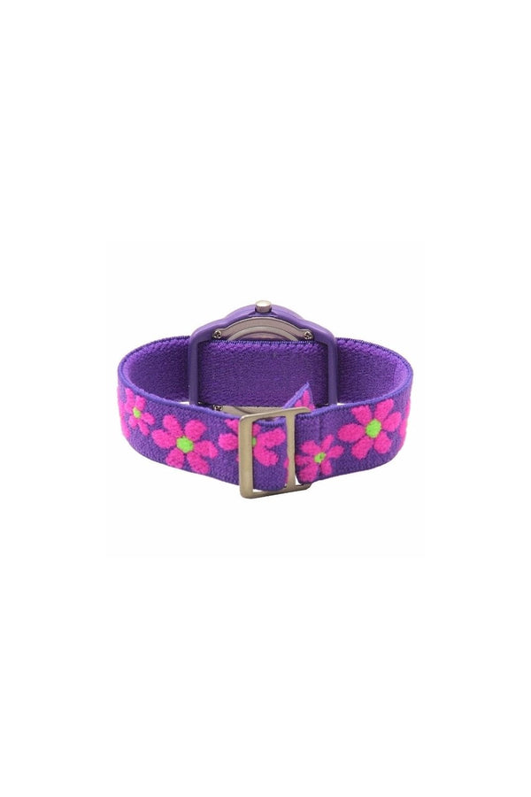 Timex Time Machines 29mm Purple Floral Elastic Watch T89022