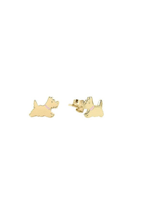 Radley Blair 18ct Gold Plated Scottie Dog Stud Earrings RYJ1336S