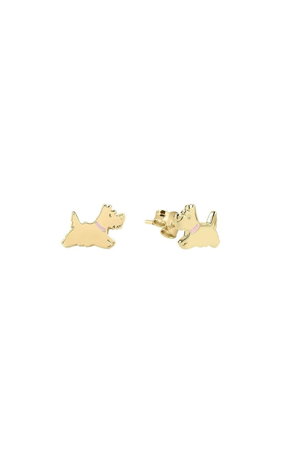 Radley Blair 18ct Gold Plated Scottie Dog Stud Earrings RYJ1336S