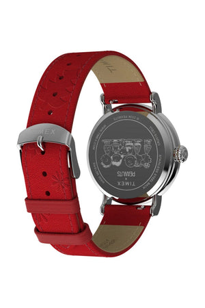 Timex Standard x Snoopy Santa 40mm Leather Strap Watch TW2W44400