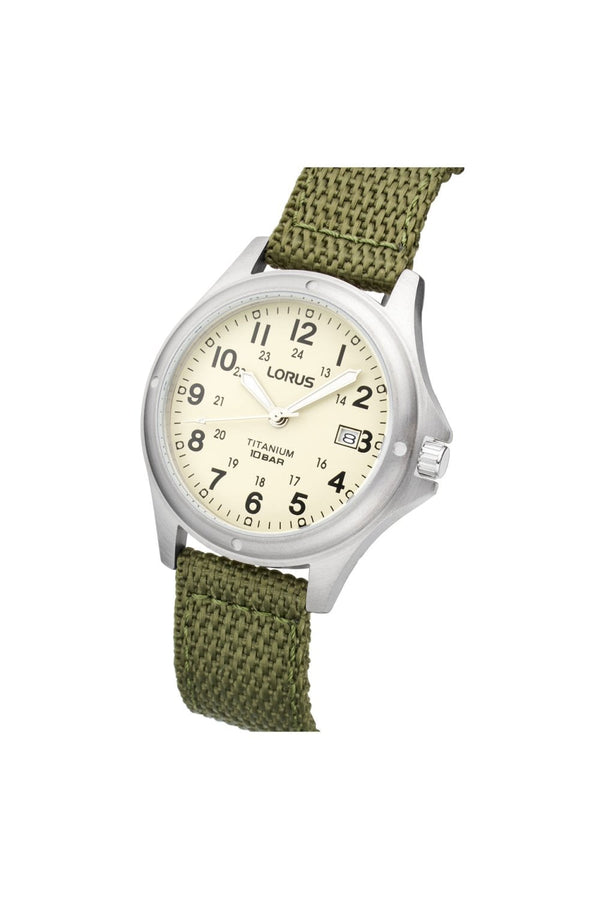 Lorus Gents Military Titanium Watch RG877CX9 (formally RXD425L8)