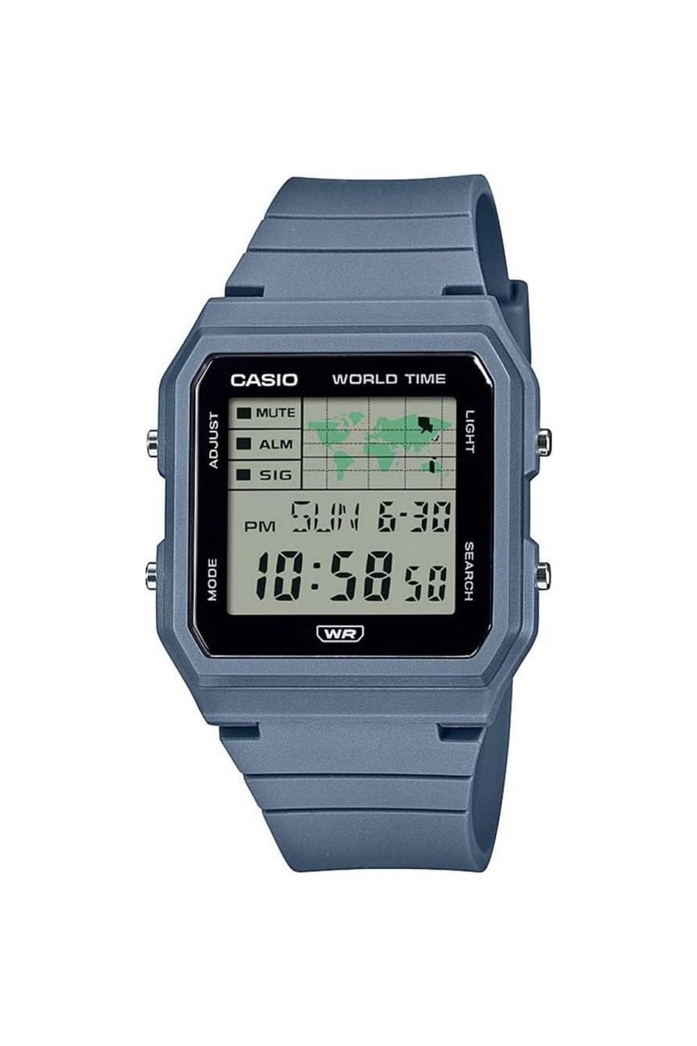 Casio Gents Vintage Five Alarm World Map Watch LF-30W-2AEF