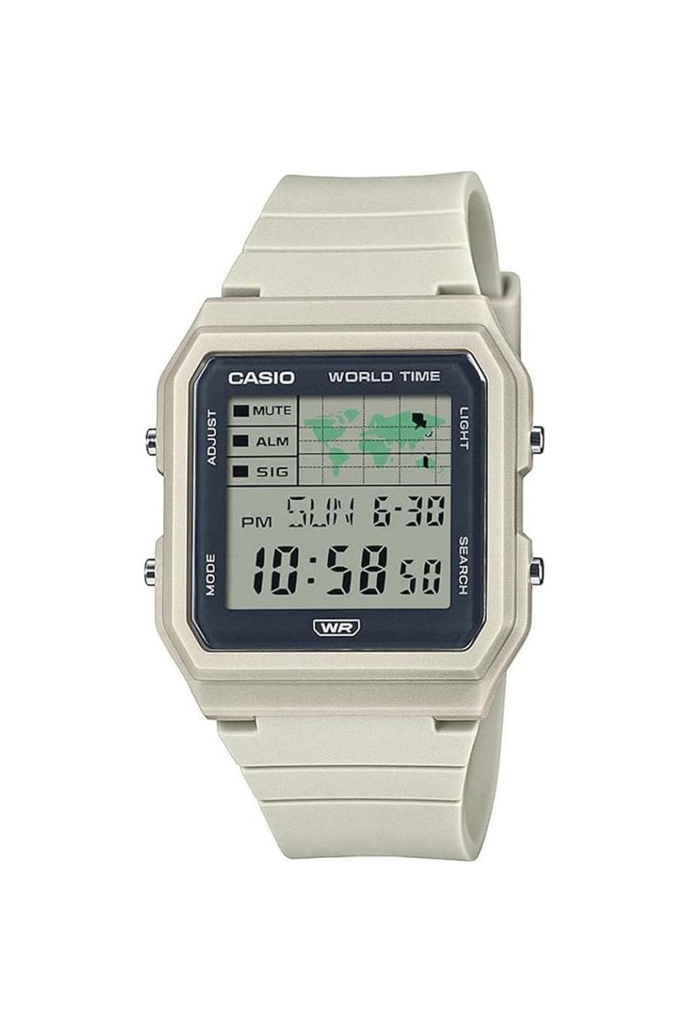 Casio Gents Vintage Five Alarm World Map Watch LF-30W-8AEF