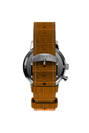 Timex Marlin Moon Phase 40mm Leather Strap Watch TW2W51000