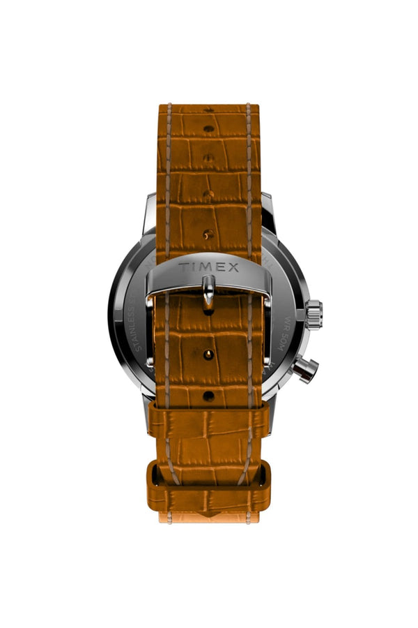 Timex Marlin Moon Phase 40mm Leather Strap Watch TW2W51000