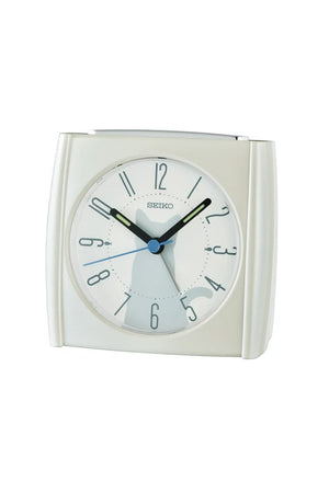 Seiko Beep Alarm Clock Silver 8.5cm QHE209W