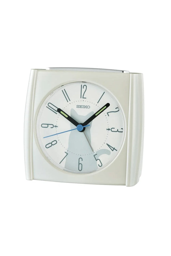 Seiko Beep Alarm Clock Silver 8.5cm QHE209W
