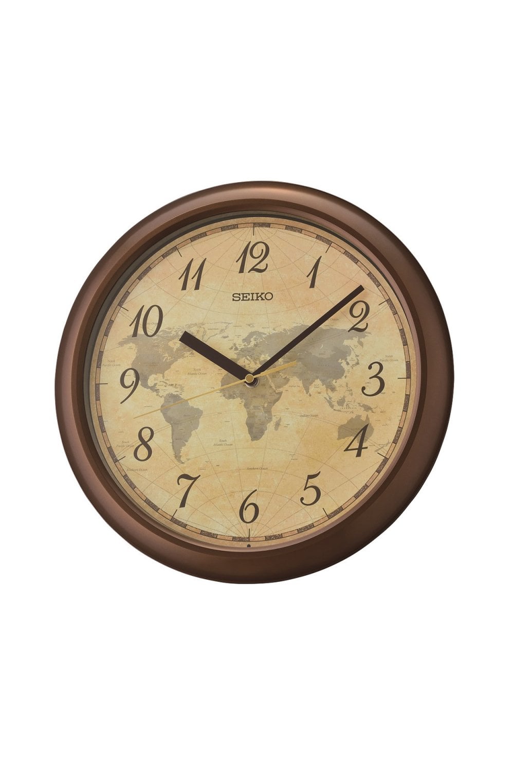 Seiko World Map 33cm Wall Clock QHA006Z