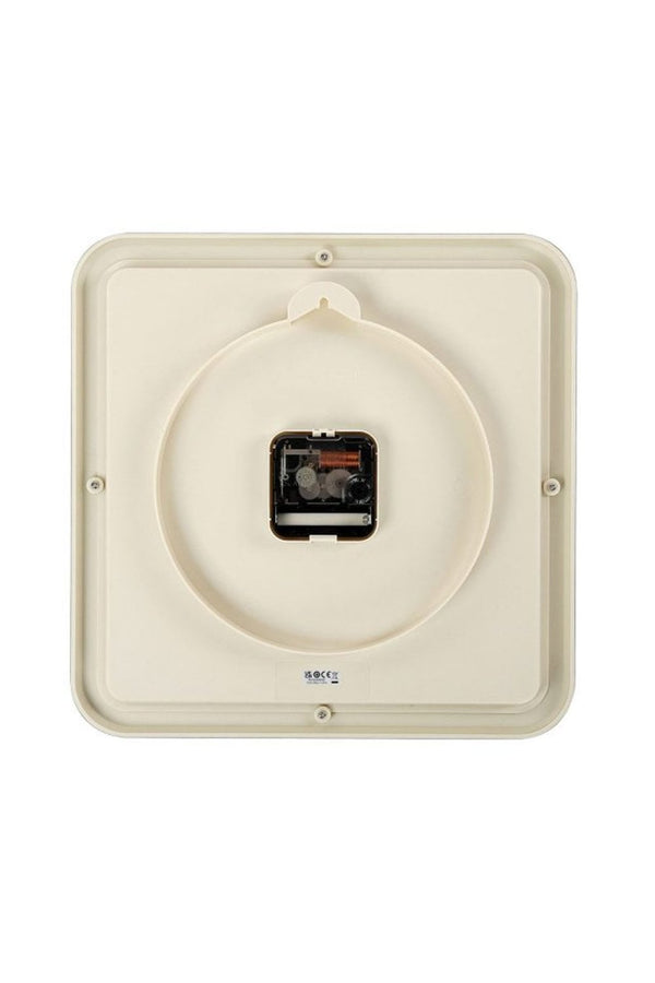 Seiko Retro Silent Square White 28cm Wall Clock QXA833B