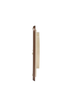 Seiko Retro Silent Square Cream 28cm Wall Clock QXA833D