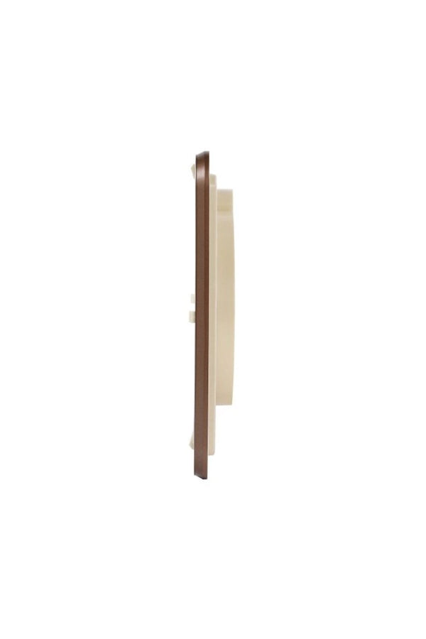 Seiko Retro Silent Square Cream 28cm Wall Clock QXA833D