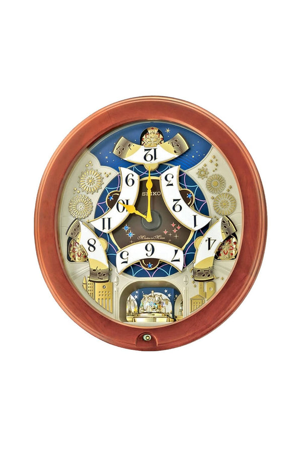 Seiko Melody in Motion Musical Wall Clock - Wooden Frame - QXM376B