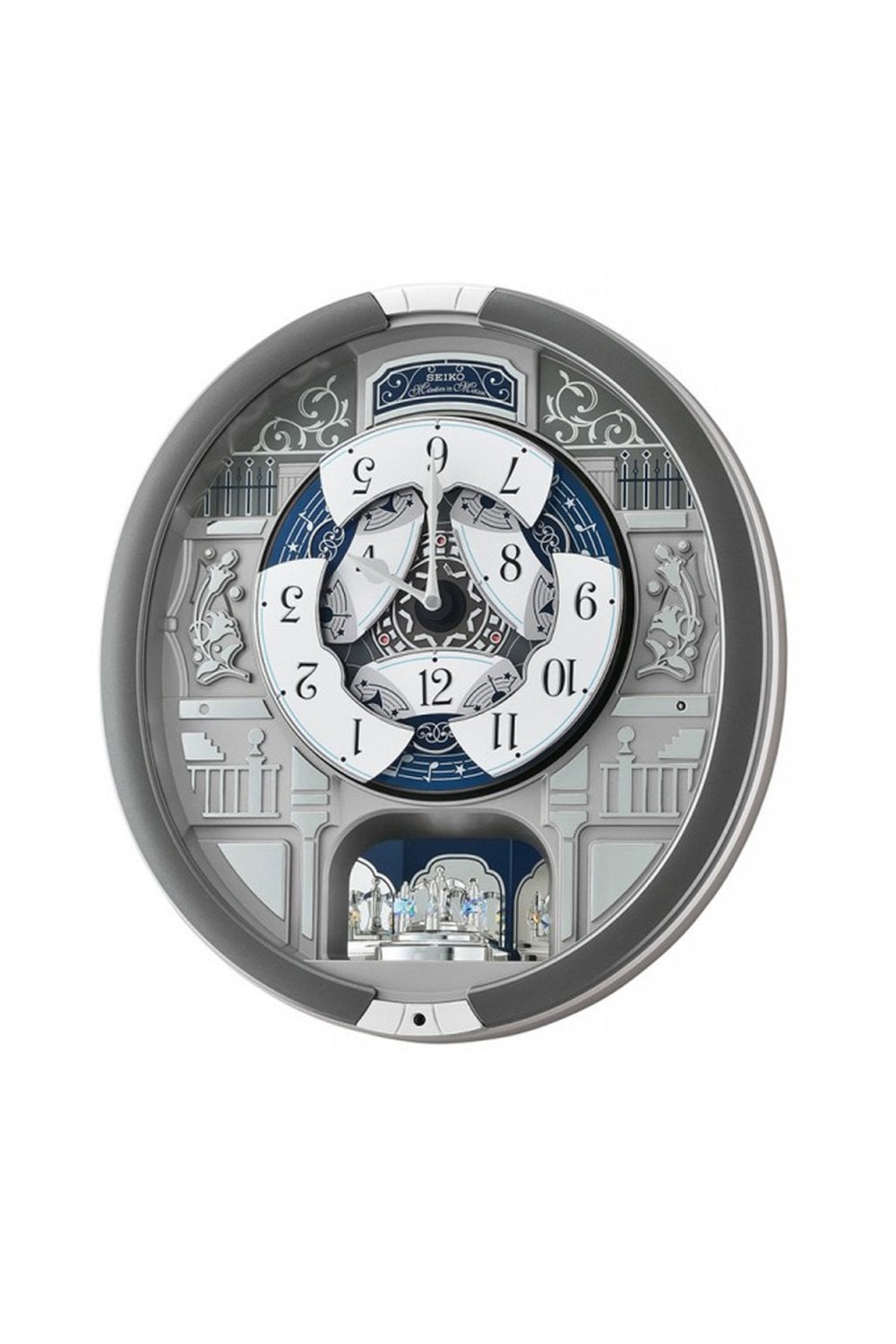 Seiko Melodies Melody in Motion Wall Clock - Hourly Melodies & Lights - QXM366S
