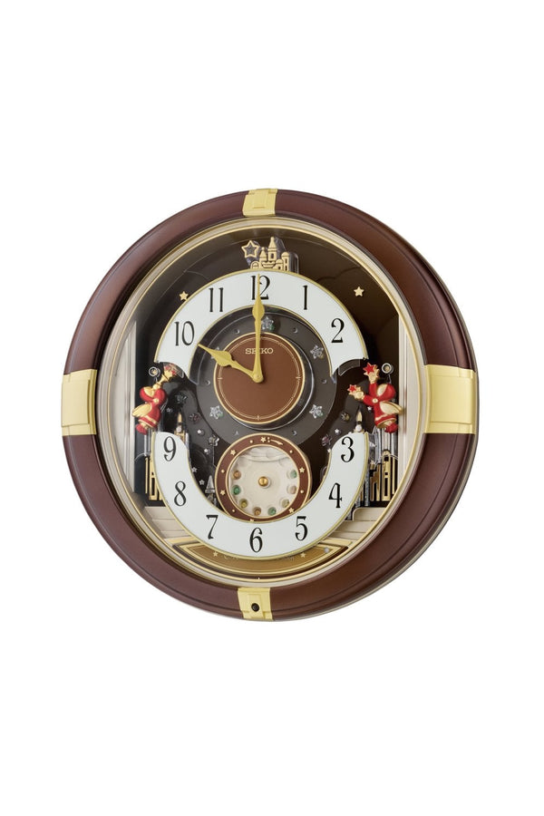 Seiko Melodies in Motion Wall Clock - Rotating Pendulum - QXM613B